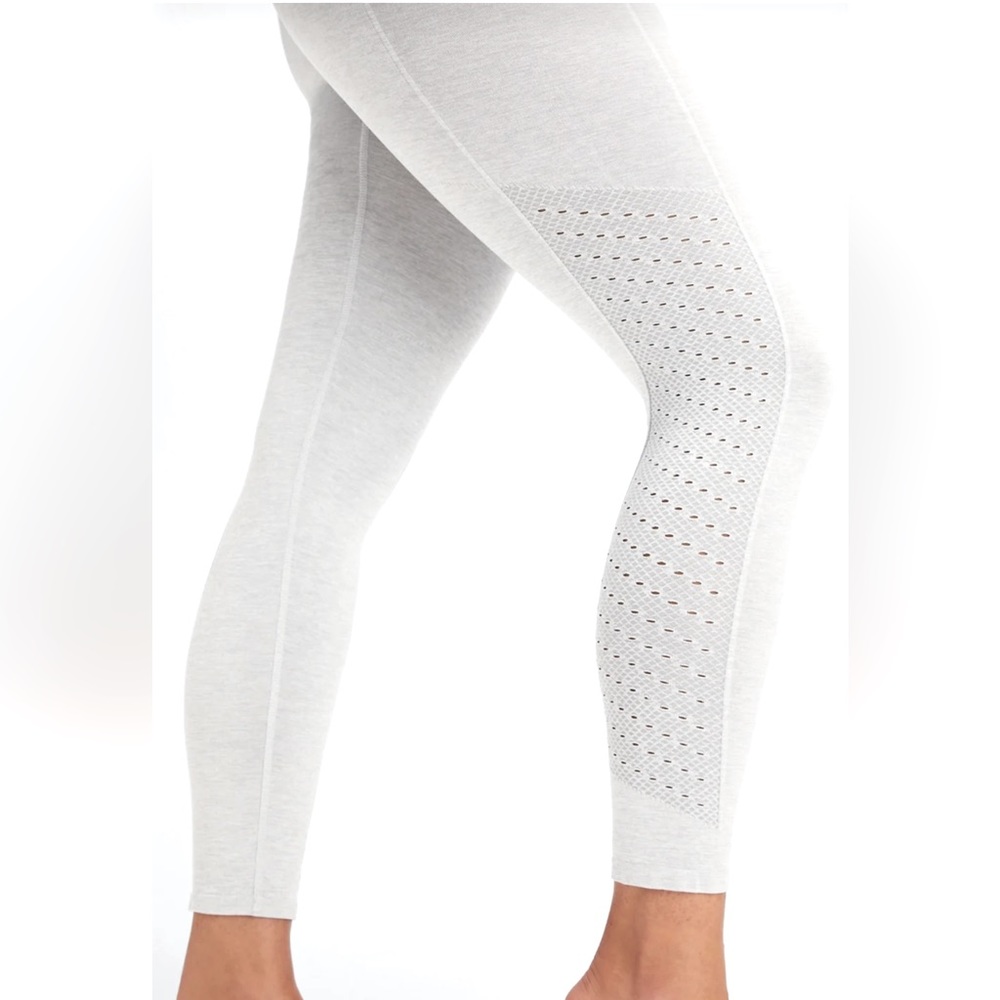 FABLETICS Eco Sync High-Waisted 7/8 Legging in Light Gray Heather, Size Small